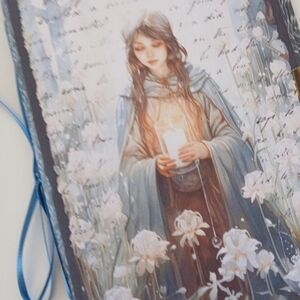 Junk Journal Booklet "IMBOLC" Handmade Gaelic Festival Spring 5.5"x8.5"  40pg